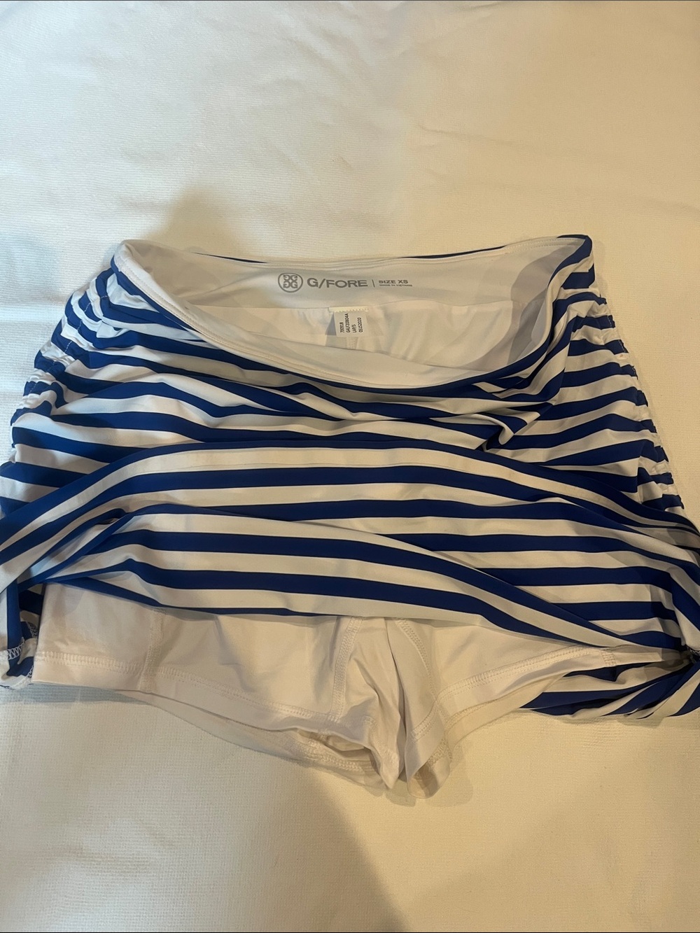 G/FORE Navy and White Striped Women's Swim Sarong - Picture 5 of 6